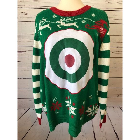 dec 25th Other - Party Sweater Ugly Christmas XL Extra Large Bulls Eye Target Drinking Game